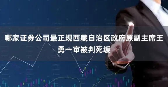 哪家证券公司最正规西藏自治区政府原副主席王勇一审被判死缓